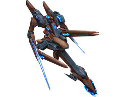  armored_core armored_core_last_raven from_software game_cg mecha no_humans pulverizer simple_background solo 