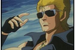  80s animated animated blonde_hair lowres m.d._geist male male_focus md_geist ohata_koichi oldschool ova sunglasses 