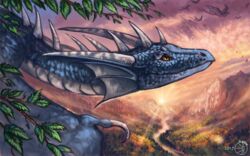  2017 amber_eyes ambiguous_gender avian blue_body blue_scales bust_portrait cloud countershade_torso countershading day detailed detailed_background detailed_scales digital_media_(artwork) dragon european_mythology feral flashw flying forest frill_(anatomy) group hi_res horn light long_mouth looking_up membrane_(anatomy) membranous_frill membranous_wings mountain mythological_creature mythological_scalie mythology no_sclera outside plant portrait pupils river scales scalie scenery shadow side_view silhouette sky slit_pupils snout solo_focus spikes spine spread_wings sun sunlight tail tilondrion tree western_dragon white_body white_countershading white_membrane white_scales wings 