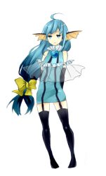  jewel long_hair low-tied_long_hair nekota-nekota personification pokemon vaporeon very_long_hair 