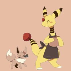  &gt;:3 1:1 3_toes :3 ^_^ absurd_res ambiguous_gender ampharos anthro apron apron_only biped black_body black_ears black_fur black_inner_ear black_tail blush blush_stickers bowl brown_body brown_ears brown_fur brown_tail canid canine cheek_tuft closed_eyes clothed clothing container daww digital_media_(artwork) dipstick_tail duo eevee facial_tuft feet feral fluffy fluffy_tail forehead_gem front_view full-length_portrait fur gem generation_1_pokemon generation_2_pokemon happy head_tuft hi_res holding_object kemono kitchen_spatula kitchen_utensils larger_ambiguous larger_anthro looking_at_another mammal markings mostly_nude mouth_hold multicolored_body multicolored_ears multicolored_fur neck_tuft nintendo nude object_in_mouth paws pokemon pokemon_(species) portrait quadruped red_tail_orb ring_(marking) ringed_tail satori_(verfyhi) semi-anthro simple_background size_difference smaller_ambiguous smaller_feral smile spatula standing striped_markings striped_tail stripes tail tail_markings tail_orb tan_background three-quarter_view toeless_(marking) toes tools tuft two_tone_body two_tone_ears two_tone_fur two_tone_tail white_body white_fur white_tail yellow_body yellow_ears yellow_fur yellow_tail 