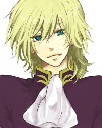  1boy artist_request blonde_hair blue_eyes clovis_la_britannia code_geass face lowres male male_focus solo source_request 