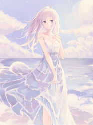  dress muyang pantsu see_through summer_dress 