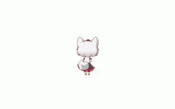  animal_ears animated chibi inubashiri_momiji maitora tail touhou white wolfgirl 