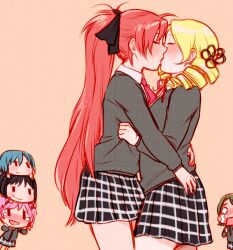  6+girls akemi_homura ass ass_grab black_hair blonde_hair blue_hair blush chibi closed_eyes commentary couple crying drill_hair english_commentary grabbing_another&#039;s_ass green_hair groping kaname_madoka kissing long_hair mahou_shoujo_madoka_magica mahou_shoujo_madoka_magica_(anime) md5_mismatch miki_sayaka multiple_girls open_mouth pink_hair red_hair roarke_(lavenderincubus) sakura_kyoko shizuki_hitomi skirt smile streaming_tears sweater tears tomoe_mami very_long_hair yuri |_| 