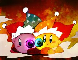  commentary_request hat kirby kirby_(series) koroemonn lossy-lossless md5_mismatch nintendo no_humans 