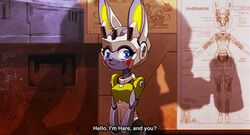  ahriman_(artist) english_text greeting hare hi_res lagomorph leporid looking_at_viewer machine mammal robot robot_hare_(nu_pogodi) shadow shadow_silhouette silhouette solo soyuzmultfilm standing text well_just_you_wait! 