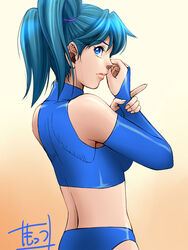  aoi_(mots) bad_id bad_pixiv_id blue_eyes blue_hair female mots original short_twintails solo twintails 