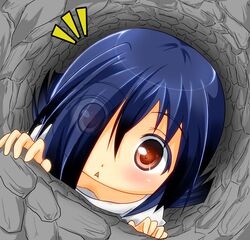  :&lt; azumawari_(azumofu) black_hair hair_over_one_eye looking_at_viewer sadako the_ring well yamamura_sadako 