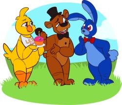  2017 alpha_channel animatronic anthro avian bear bird bonnie_(fnaf) chica_(fnaf) chicken cupcake_(fnaf) five_nights_at_freddy&#039;s five_nights_at_freddy&#039;s_world freddy_(fnaf) galliform gallus_(genus) gatodae group lagomorph leporid machine mammal phasianid rabbit robot scottgames 