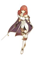  celica female fire_emblem fire_emblem_echoes fire_emblem_gaiden official_art red_hair tagme 