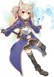  animal_ears armor bad_id bad_pixiv_id black_thighhighs breastplate cat_ears cat_girl cat_tail creature dagger dragon ebon_dagger fairy fairy_wings feathered_dragon female fingerless_gloves gloves gradient_wings hair_ornament highres knife looking_at_viewer mini_dragon multicolored_wings multiple_tails multiple_wings pina_(sao) red_eyes sheath sheathed short_hair short_twintails silica silica_(sao-alo) skirt smile solo sword_art_online tail takuan_(takuan0907) thighhighs twintails two_tails weapon wings 