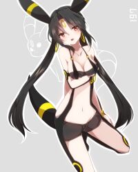  anthropomorphization cleavage pokemon tagme tail umbreon underboob 