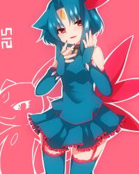  anthropomorphization dress pokemon sneasel tagme takeshima_(nia) thighhighs wings 