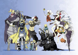  2girls 6+boys armor bartz_klauser cecil_harvey chibi cloud_of_darkness cloud_strife commentary_request dissidia_final_fantasy everyone final_fantasy final_fantasy_5 final_fantasy_i final_fantasy_ii final_fantasy_iii final_fantasy_iv final_fantasy_ix final_fantasy_vi final_fantasy_vii final_fantasy_viii final_fantasy_x firion full_armor garland_(ff1) golbez in-franchise_crossover jecht kefka_palazzo kuja mini_person miniboy minigirl momochi_(orrizonte) multiple_boys multiple_girls onion_knight pantyhose sephiroth squall_leonhart terra_branford tidus warrior_of_light_(ff1) zidane_tribal 