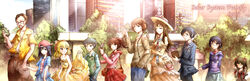  4boys 6+girls bad_id bad_pixiv_id black_hair blonde_hair blue_eyes brown_eyes brown_hair cellphone earth_(planet) family flip_phone glasses gothic_lolita green_eyes hat headphones highres holding_hands incest jupiter_(planet) lazy_eye lolita_fashion long_hair mars_(planet) mercury_(planet) multiple_boys multiple_girls neptune_(planet) original personification phone photoshop_(medium) planet pluto_(planet) purple_eyes red_eyes saturn_(planet) short_hair smartphone solar_system st06 straight sun sun_hat tears upskirt uranus_(planet) venus_(planet) yellow_eyes 