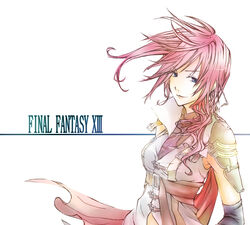  &eacute;clair_farron bad_id bad_pixiv_id blue_eyes cape commentary_request copyright_name dlei female final_fantasy final_fantasy_xiii pink_hair solo white_background 