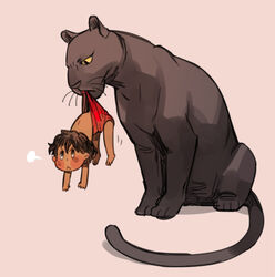  annoyed bagheera_(jungle_book) barefoot black_body black_eyes black_fur black_nose blush blush_lines blush_stickers bottomwear brown_hair clothed clothing clothing_lift duo eye_contact family father_(lore) father_and_child_(lore) father_and_son_(lore) feet felid feral frown fur hair human loincloth loincloth_lift loincloth_only lolicon long_tail looking_at_another looking_down looking_up male mammal melanistic mowgli no_shoes nude pantherine parent_(lore) parent_and_child_(lore) parent_and_son_(lore) prema-ja pupils shadow shaggy_hair short_hair simple_background sitting skimpy son_(lore) tail tan_body tan_skin the_jungle_book toddler topless topless_male whiskers white_background yellow_sclera young 