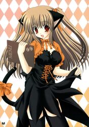  kemonomimi nekomimi nekoneko tail thighhighs waitress 