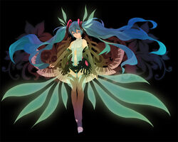  ann606 blue_hair female hatsune_miku hatsune_miku_(append) instrument long_hair photoshop_(medium) solo twintails vocaloid vocaloid_append 