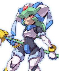  bodysuit breasts commentary_request female gloves highres long_hair mega_man_(series) mega_man_zx model_w_(mega_man) pandora_(mega_man) photoshop_(medium) small_breasts solo tonami_kanji 