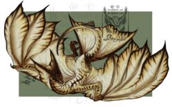  16:10 2018 capcom digital_media_(artwork) dragon drerika female feral flying_wyvern hi_res horn legiana monster_hunter mythological_creature mythological_scalie mythology scalie tail watermark widescreen wings 