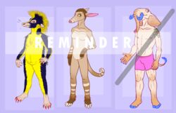  2018 4_fingers 5_fingers 5_toes aardvark abs afrosoricid ambiguous_gender anthro barefoot belly biped black_body black_fur blue_eyes blue_hooves blue_tail boxers_(clothing) brown_body brown_fur brown_hair brown_skin brown_tail chest_tuft claws clothed clothing collarbone countershade_arms countershade_legs countershade_torso countershading digital_drawing_(artwork) digital_media_(artwork) dipstick_ears distracting_watermark ear_markings ears_back elephant elephantid english_text eye_markings facial_markings featureless_crotch feet female fingers floppy_ears front_view frown full-length_portrait fur fur_tuft gloves_(marking) group hair half-closed_eyes hand_on_hip head_markings hooved_fingers hooves humanoid_hands leg_markings light_body light_skin long_snout looking_aside looking_at_viewer looking_away lowland_streaked_tenrec male mammal markings multicolored_body multicolored_ears multicolored_fur multicolored_skin multicolored_tail muscular muscular_male muzzle_(marking) narrowed_eyes navel nude overweight overweight_ambiguous pecs pig_nose pink_nose pivoted_ears portrait proboscidean purple_background red_claws red_eyes short_hair simple_background smile snout snout_markings socks_(marking) spines standing streaked_tenrec strillers striped_body striped_fur striped_markings striped_tail stripes tail tail_markings tail_tuft tan_body tan_countershading tan_fur tan_markings tan_skin tan_tail tenrec text toe_claws toes topless trunk tuft tusks two_tone_body two_tone_fur two_tone_skin two_tone_tail underwear unimpressed watermark whisker_spots whiskers white_claws yellow_body yellow_countershading yellow_fur 