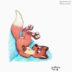  1:1 ass canid canine feet female feral foot_fetish footprint fox hi_res hindpaw jungledyret_hugo ko-fi ko-fi_logo mammal patreon patreon_logo patreon_username pawpads pawprint paws rita_(jungledyret) smile smiling_at_viewer solo tail text upside-down url yordraw 