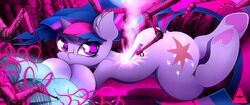  absurd_res ahekao ass book drill equid equine female feral friendship_is_magic hasbro hi_res horn lying machine mammal my_little_pony mythological_creature mythological_equine mythology on_front solo twilight_sparkle_(mlp) unicorn 