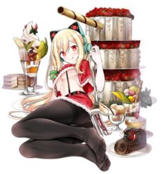  :d animal_ear_headphones animal_ears azur_lane black_legwear blonde_hair breasts cake capelet cat_ear_headphones cat_ears christmas concord_(azur_lane) concord_(sweet_christmas)_(azur_lane) elbow_gloves fake_animal_ears feet female food fur_trim gloves headphones highres large_breasts merry_christmas mole mole_under_eye no_shoes official_alternate_costume official_art oouso open_mouth panties panties_under_pantyhose pantyhose red_eyes santa_costume skirt smile star-shaped_pupils star_(symbol) symbol-shaped_pupils thighband_pantyhose toenails toes tongue tongue_out transparent_background twintails underboob underwear white_gloves 