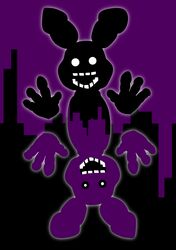  2017 4_fingers absurd_res ambiguous_gender animatronic anthro creepy duo empty_eyes fingers five_nights_at_freddy&#039;s five_nights_at_freddy&#039;s_2 hi_res lagomorph leporid machine mammal nightmare_fuel rabbit robot scottgames shadow_bonnie_(fnaf) shu_20625 simple_background soul_devouring_eyes teeth white_eyes 