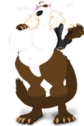  absurd_res anthro belly big_breasts breasts clothing domestic_ferret featureless_breasts female heartman98 hi_res huge_breasts jacket leather mammal mustelid musteline navel simple_background slightly_chubby smoking solo topwear true_musteline weasel white_background 