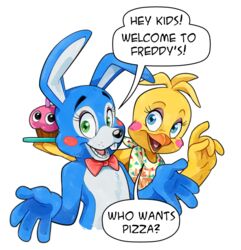  alpha_channel alternate_species anthro anthrofied avian beak bib bird catbeecache chicken cupcake_(fnaf) english_text female five_nights_at_freddy&#039;s five_nights_at_freddy&#039;s_2 furrification galliform gallus_(genus) lagomorph leporid male mammal phasianid rabbit scottgames simple_background text toy_bonnie_(fnaf) toy_chica_(fnaf) 