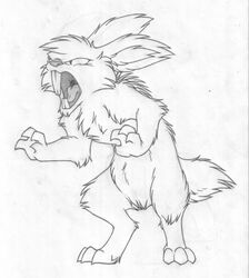  absurd_res buckteeth digitigrade feral graphite_(artwork) greyscale hi_res lagomorph leporid male mammal maxy mizzyam monochrome on_hind_legs open_mouth pencil_(artwork) quadruped rabbit roaring simple_background solo teeth traditional_media_(artwork) were werelagomorph wererabbit white_background 