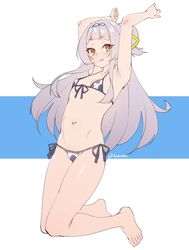  :q animal_print armpit_crease armpits arms_up artist_name bare_legs barefoot bikini breasts commentary cow_print cow_print_bikini english_commentary female front-tie_bikini_top front-tie_top full_body grey_hair highres hololive long_hair looking_at_viewer micro_bikini murasaki_shion navel orange_eyes print_bikini short_ponytail side-tie_bikini_bottom simple_background small_breasts solo stomach string_bikini swimsuit tilt-shift_(azalanz) tongue tongue_out twitter_username very_long_hair virtual_youtuber 