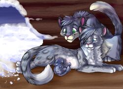  2010 alternate_version_at_source baby breastfeeding cave family father_(lore) feeding felid female feral good_parenting group hi_res kalida male male/female mammal mother_(lore) newborn pantherine parent_(lore) parenting quadruped snow snow_leopard young young_feral 