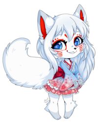  4_toes alpha_channel annetpeas anthro asian_clothing barefoot canid canine clothing east_asian_clothing feet female fox hair heart_symbol hi_res japanese_clothing long_hair mammal smile solo toes yukata 