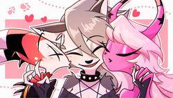  16:9 adopted_(lore) adopted_daughter_(lore) adoptive_father_(lore) anthro blitzo_(helluva_boss) breasts canid canid_demon canine claws closed_eyes clothed clothing daughter_(lore) demon duo family fangs father_(lore) father_and_child_(lore) father_and_daughter_(lore) female ffm fur grey_body grey_fur grey_hair hair hellhound helluva_boss hi_res horn humanoid humanoid_on_anthro imp kissing loona_(helluva_boss) love male male/female mammal mother_(lore) mother_and_child_(lore) mother_and_daughter_(lore) multicolored_body multicolored_fur mythological_canine mythological_creature mythology osya_ban parent_(lore) parent_and_child_(lore) parent_and_daughter_(lore) pink_body red_body simple_background smile stepdaughter_(lore) stepfather_(lore) stepfather_and_stepchild_(lore) stepfather_and_stepdaughter_(lore) stepmother_(lore) stepparent_(lore) stepparent_and_stepchild_(lore) stepparent_and_stepdaughter_(lore) succubus teeth tongue two_tone_body two_tone_fur verosika_mayday white_body white_fur white_hair widescreen 