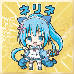  :d absurdly_long_hair animal_ears apron bikkuriman bikkuriman_(style) blue_eyes blue_hair blue_kimono blue_skirt blush chibi commentary_request female flower flower_knight_girl full_body gem hair_between_eyes hair_flower hair_ornament heart high_ponytail holding japanese_clothes kimono long_hair long_sleeves looking_at_viewer maid maid_apron maid_headdress nerine_(flower_knight_girl) open_mouth parody photoshop_(medium) pink_flower pleated_skirt ponytail ri-net short_kimono sidelocks skirt smile solo standing star_(symbol) star_print sticker very_long_hair wa_maid white_apron 