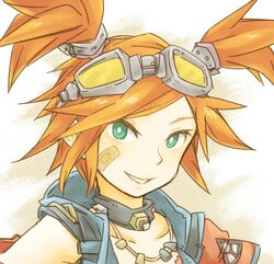  borderlands borderlands_2 choker female gaige goggles green_eyes orange_hair solo twintails ziro_(daydozen) 