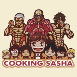  armin_arlert armored_titan colossal_titan cookie cooking_mama eren_yeager food hange_zoe krista_lenz mikasa_ackerman rogue_titan sasha_blouse shingeki_no_kyojin titan_(shingeki_no_kyojin) ymir_(shingeki_no_kyojin) 