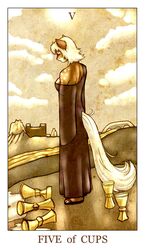  anthro breasts bridge brown_body brown_fur building card card_template clothed clothing cloud container cup cups_(tarot) domestic_cat dress felid feline felis female feralise five_of_cups_(tarot) footwear fortune_telling fur hair jinxy_falina mammal minor_arcana outside river sad sandals side_boob sky solo star sun tarot tarot_card water white_body white_fur white_hair 