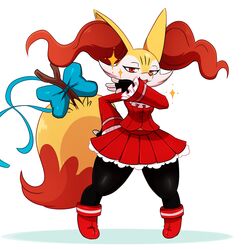  2016 alternative_fashion anthro big_ears biped bottomwear bow_knot braixen canid canine capcom cheek_tuft clothed clothing cosplay crossover dipstick_tail facial_tuft fangs female fingerless_gloves footwear frilly fur generation_6_pokemon glamorous gloves half-closed_eyes handwear hi_res inner_ear_fluff j-fashion jacket karin_kanzuki lolita_(fashion) looking_at_viewer mammal markings multicolored_body multicolored_fur multicolored_tail narrowed_eyes nintendo open_mouth pink_nose pleated_skirt pokemon pokemon_(species) pose red_body red_eyes red_fur ribbons simple_background skirt smile solo sparkles sssonic2 standing stick street_fighter tail tail_markings teeth thick_thighs topwear tuft two_tone_tail white_background white_body white_fur yellow_body yellow_fur 