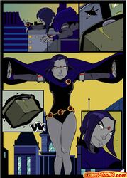  comic comics-toons.com dc_comics deathstroke female male okunev rachel_roth raven_(dc) slade_wilson smooth_skin teen_titans 