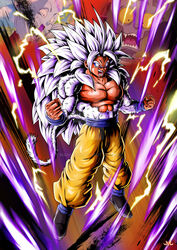  animal_humanoid aura beerus bottomwear clothing detailed dragon_ball dragon_ball_af dragon_ball_super fur glistening glistening_background glistening_body goku hair hi_res humanoid light light_beam long_hair male mammal mammal_humanoid maniaxoi muscular muscular_humanoid open_mouth primate primate_humanoid purple_aura saiyan solo super_saiyan_5 watermark whis white_body white_fur 