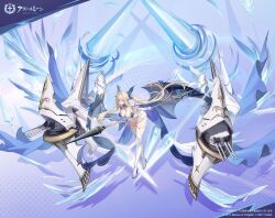  artist_request azur_lane bare_shoulders bent_over blonde_hair blue_butterfly blue_eyes boots breasts bug butterfly butterfly_hair_ornament cleavage elbow_gloves gloves hair_ornament high_heel_boots high_heels holding holding_polearm holding_weapon knee_boots large_breasts long_hair massena_(azur_lane) microskirt official_art polearm promotional_art rigging second-party_source ship_turret skirt thighhighs thighhighs_under_boots twintails very_long_hair weapon white_boots white_gloves white_skirt white_thighhighs 