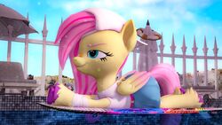  16:9 3d_(artwork) 4k 90s_grunge_fluttershy absurd_res alternate_hairstyle band-aid band-aid_on_face band-aid_on_nose bandage bandage_on_face bandage_on_nose bottomwear clothed clothing digital_media_(artwork) equid equine feathered_wings feathers female feral fetlocks fluffy fluffy_mane fluffy_tail fluttershy_(mlp) folded_wings friendship_is_magic fur grin hair hasbro hat headgear headwear hi_res hooves horse lying mammal my_little_pony mythological_creature mythological_equine mythology on_front outside pegasus pink_hair pink_tail pony shirt silkworm205 skirt smile solo source_filmmaker_(artwork) surfboard surfing tail teal_eyes topwear tuft widescreen wings yellow_body 