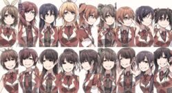  6+girls ayase_eli bad_id bad_twitter_id black_eyes black_hair blonde_hair bokura_no_live_kimi_to_no_life bow bowtie braid brown_hair clipe crown_braid everyone flower grey_hair grin hair_flower hair_ornament hairbow hoshizora_rin iida_riho inactive_account koizumi_hanayo kosaka_honoka kubo_yurika kusuda_aina long_hair love_live! love_live!_school_idol_project mimori_suzuko minami_kotori multiple_girls nanjou_yoshino neck_ribbon necktie nishikino_maki nitta_emi one_eye_closed one_side_up orange_hair pile_(voice_actor) ponytail purple_hair red_bow red_bowtie red_eyes red_hair red_necktie red_ribbon ribbon short_hair smile smirk sonoda_umi tojo_nozomi tokui_sora twintails uchida_aya upper_body voice_actor_connection yazawa_nico 