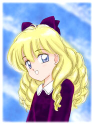  akazukin_chacha blonde_hair dorothy drills open_eyes sky 