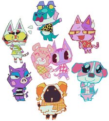  alli_(animal_crossing) aloha_shirt animal_crossing anthro bear big_eyes big_nose black_body bob_(animal_crossing) bobtail_cat bovid brown_body brown_fur canid canine canis caprine closed_eyes clothing cookie_(animal_crossing) crocodile crocodilian crocodylid domestic_cat domestic_dog domestic_pig embarrassed fangs fashion felid feline felis female fur gamecube geometric geometric_shapes green_body green_scales group happy hi_res horn kabuki_(animal_crossing) kemono kficc lipstick makeup male male/female mammal maple_(animal_crossing) mask nervous nintendo open_mouth orange_scarf pattern_clothing pattern_shirt pattern_topwear pink_body pink_cheeks pink_fur pupils purple_body purple_fur reptile rosie_(animal_crossing) scales scalie scarf shadow_face sheep shirt shirt_stain slit_pupils smile stain striped_clothing striped_shirt striped_topwear stripes sue_e._(animal_crossing) suid suina sus_(pig) teeth topwear vesta_(animal_crossing) white_body white_fur wool_(fur) 